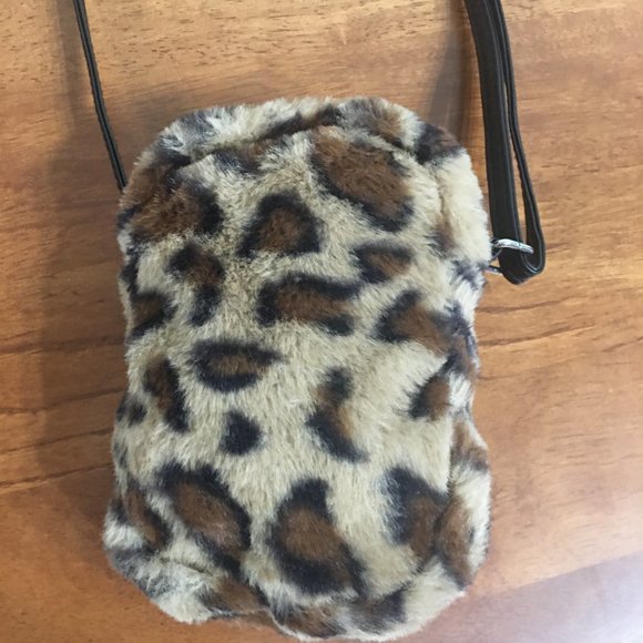 Plush Leopard Cat Purse - Picture 4 of 8